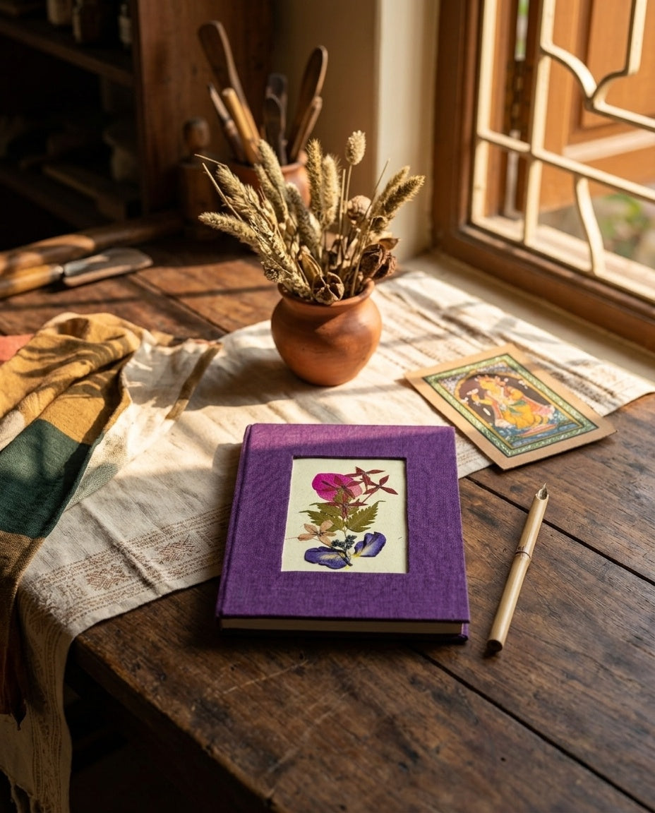 Iklil Pressed Petal Journal – Blossom Pink
