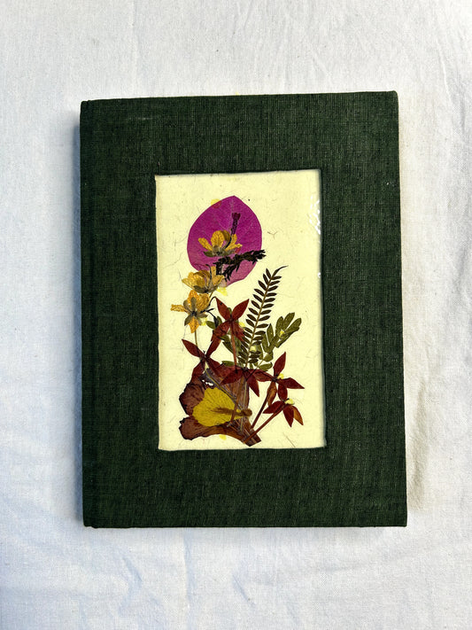 Iklil Pressed Petal Journal – Sage Green
