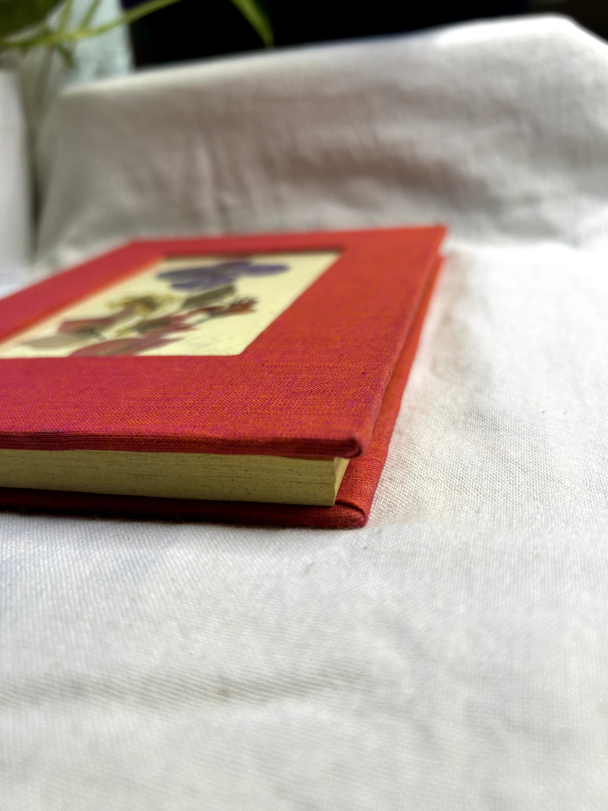 Iklil Pressed Petal Journal – Vermilion Red