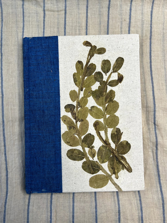Iklil Split-Canvas Journal – Indigo Canopy