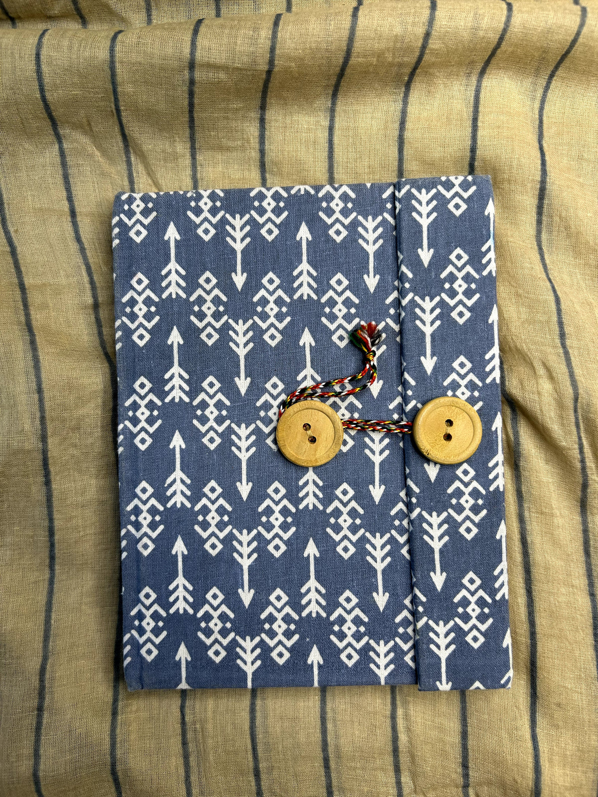 Iklil Wrap-Closure Journal – Slate Arrows