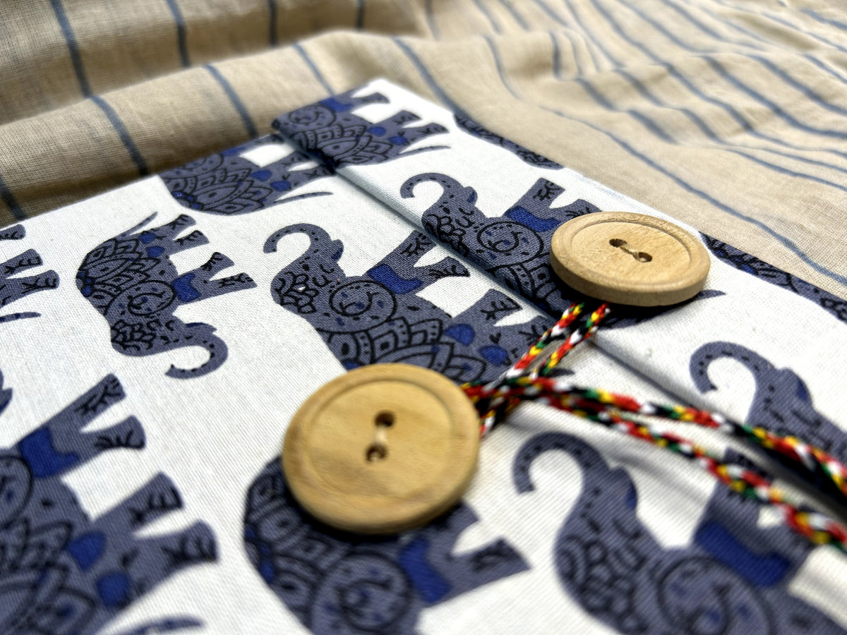 Iklil Wrap-Closure Journal – Indigo Caravan